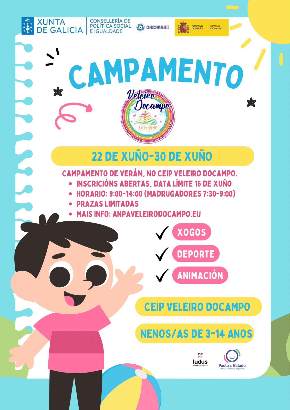 Campamento de verán da Anpa